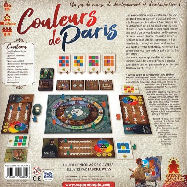 Couleurs de Paris - Jeu de Plateau - Supermeeple