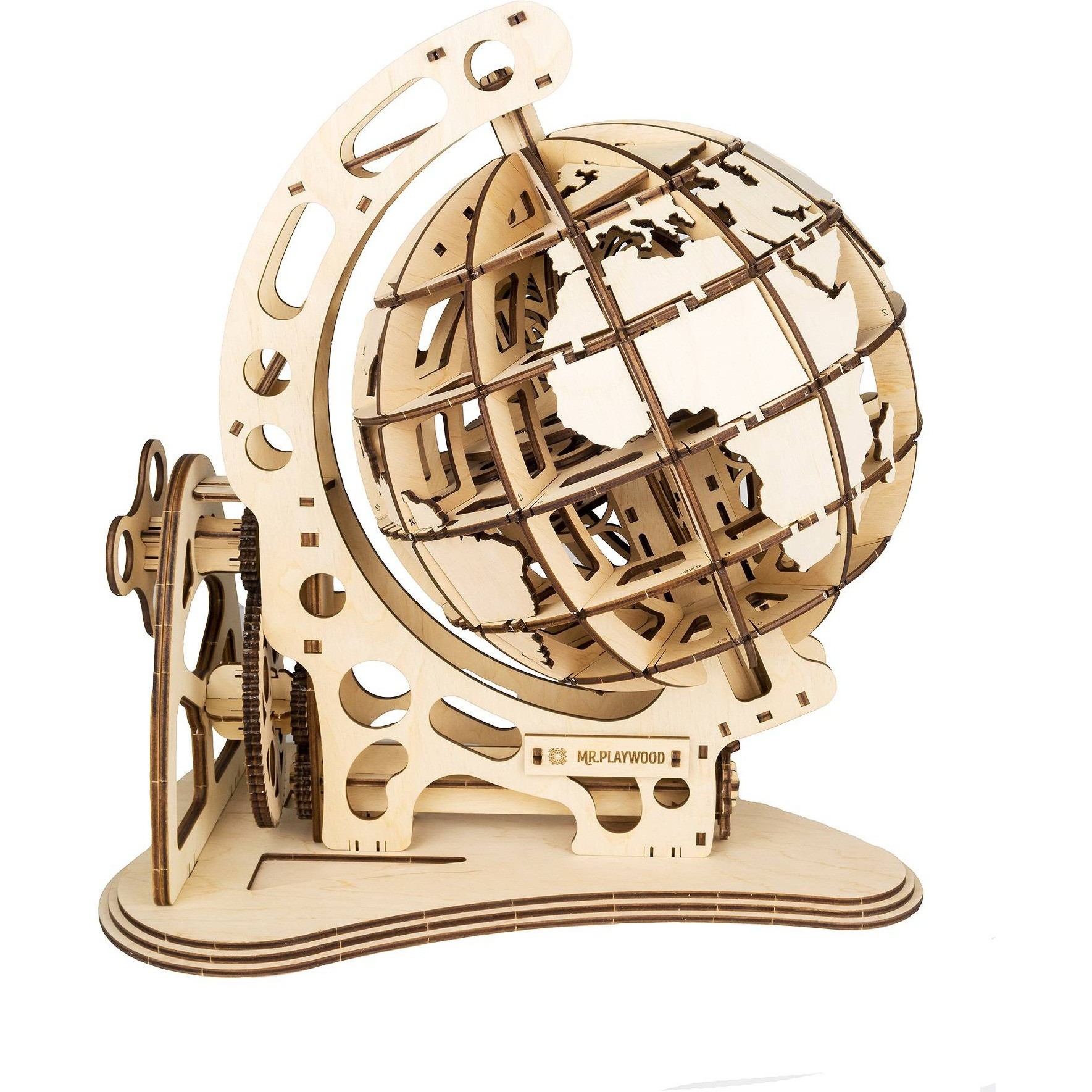 Globe maquette 3D mobile en bois Mr. Playwood