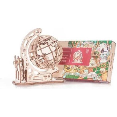 Maquette Globe 3D mobile en bois - Puzzle - Mr. Playwood