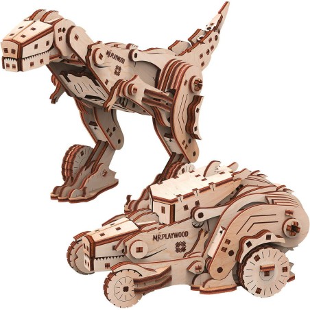 Maquette Dinocar mobile 3D en bois - Puzzle - Mr. Playwood