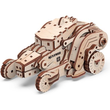 Maquette Dinocar mobile 3D en bois - Puzzle - Mr. Playwood