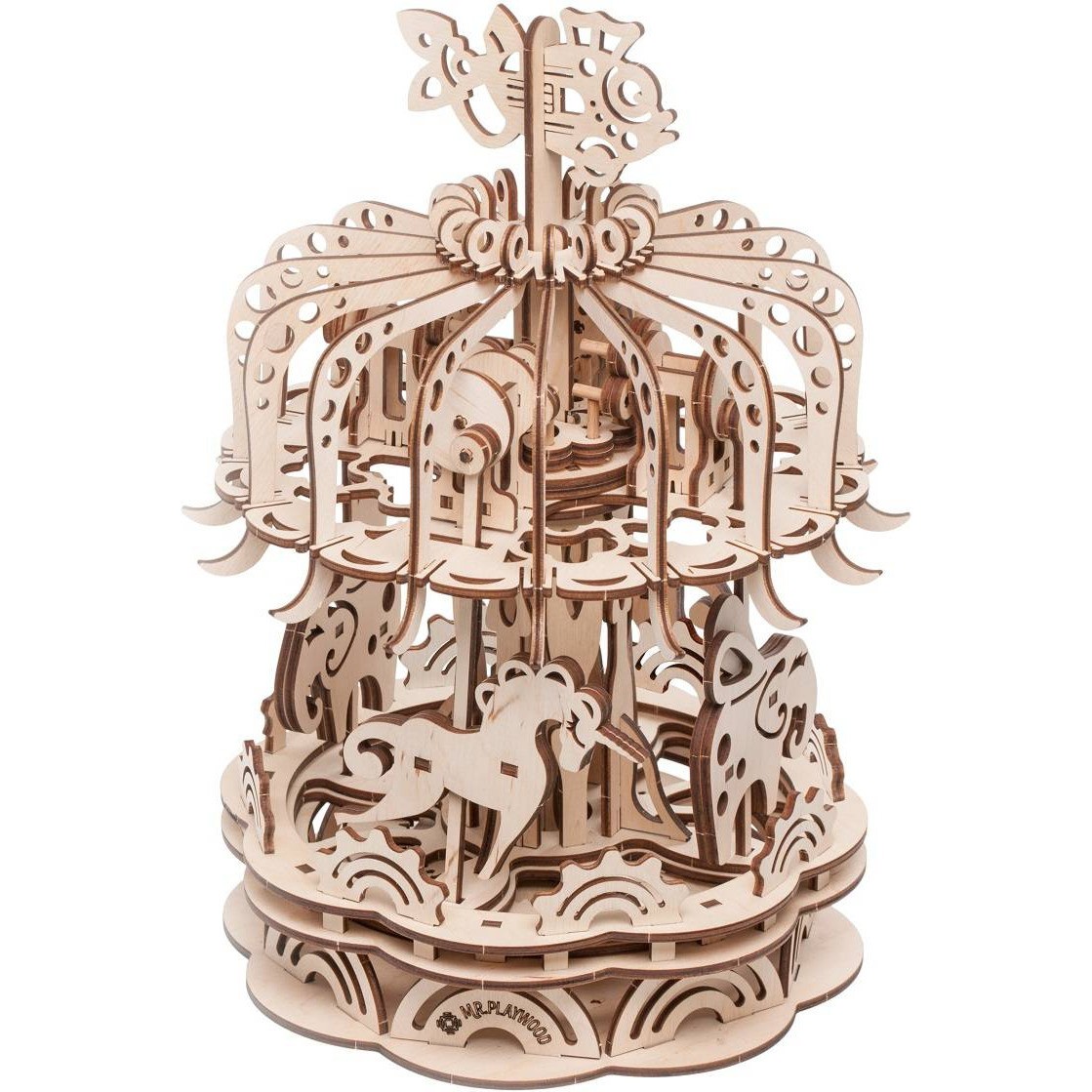 Maquette Carrousel mobile 3D en bois Gigamic
