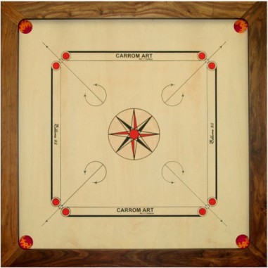 Carrom Wct Ellora 85 X 85 - Jeux classiques - Jeux de société - Carrom Art