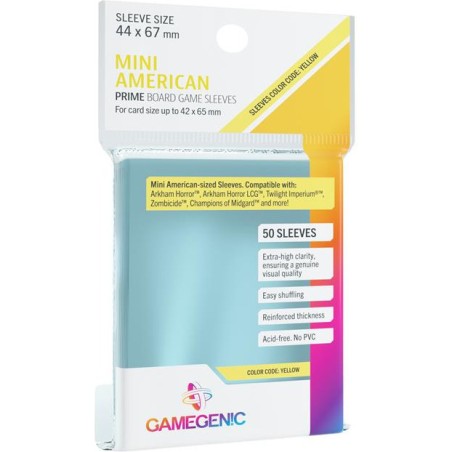 Prime - Mini American-Sized - Sleeves - 44 x 67 mm - Accessoires - Gamegenic