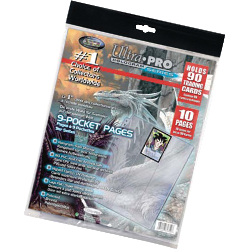 Ultrapro : 10 Feuilles Silver pour Classeur Ultra Pro