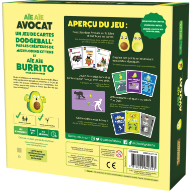 Aie Aie Avocat - Un jeu - sur la - Exploding Kittens