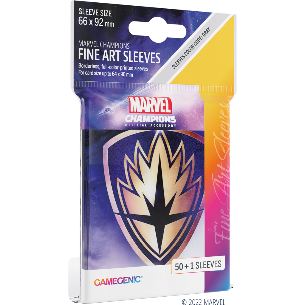 Gg : 50 sleeves Marvel Champions Fine Art Les Gardiens de la Galaxie Gamegenic