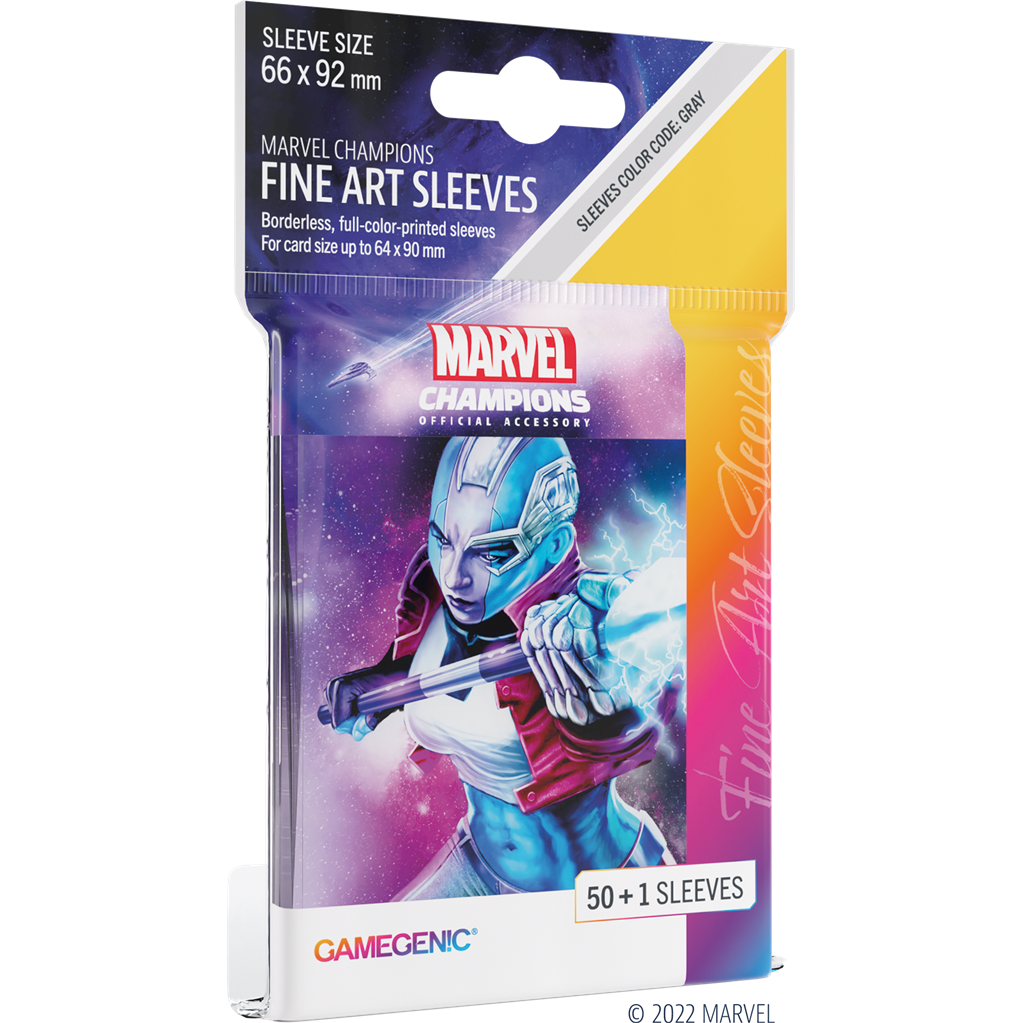 Gg : 50 sleeves Marvel Champions Fine Art Nebula Gamegenic