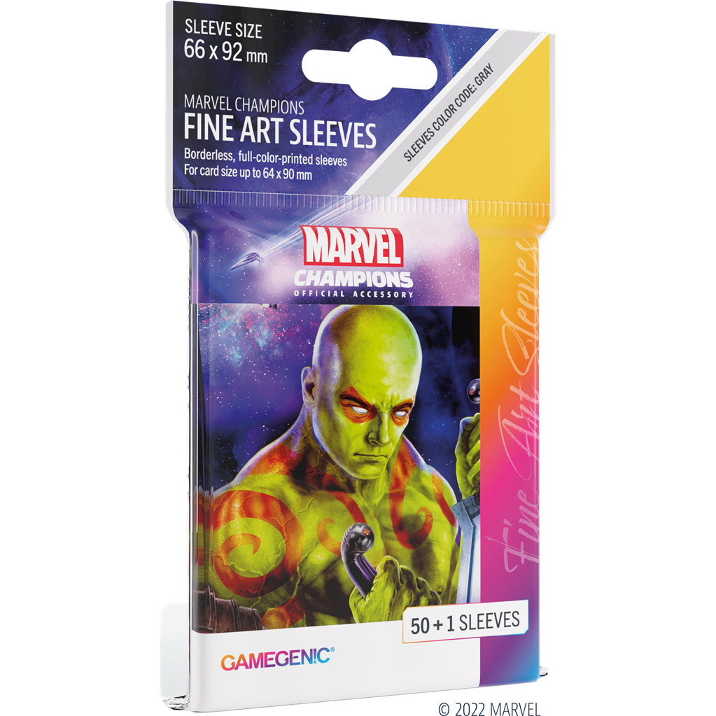 Gg : 50 sleeves Marvel Champions Fine Art Drax Gamegenic