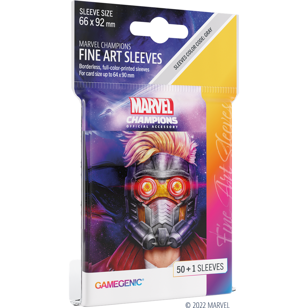 Gg : 50 sleeves Marvel Champions Fine Art Star Lord Gamegenic
