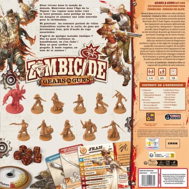 Zombicide Undead or Alive : Gear and Guns - Extension - Jeux de société - Cmon