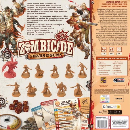 Zombicide Undead or Alive : Gear and Guns - Extension - Jeux de société - Cmon