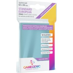 62x94mm - Lot de 50 protège-cartes Prime Standard Euro - Gamegenic