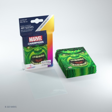 Marvel Champions Art Sleeves - Hulk - Accessoires - Gamegenic
