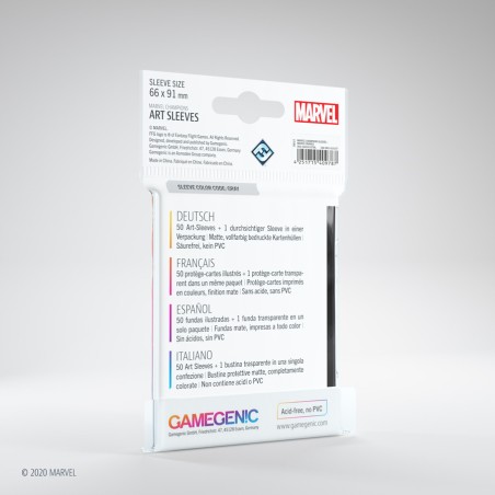 Marvel Champions Art Sleeves - Spider Man - Jeux de cartes - Gamegenic