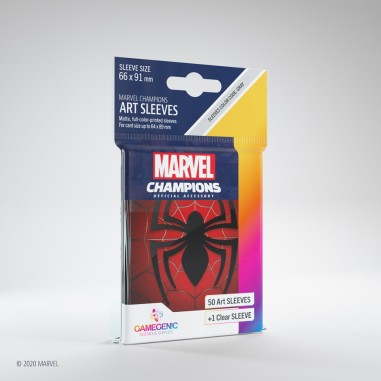 Marvel Champions Art Sleeves - Spider Man - Jeux de cartes - Gamegenic