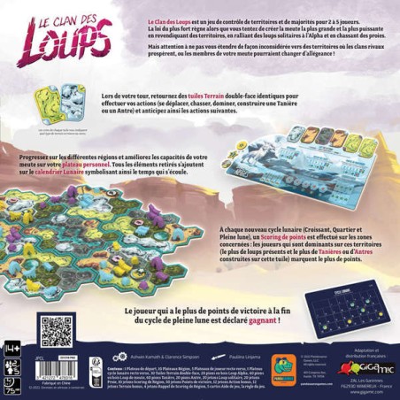 Le Clan des Loups - Pandasaurus Games - Jeux de société - Gigamic