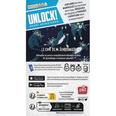 Unlock! Short Adventures: Le Chat de M. Schrödinger - Jeux de société - Space Cowboys