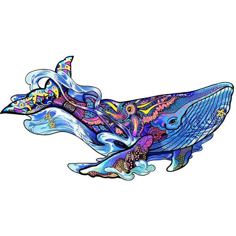 Rainbow Puzzle en bois Baleine 101 pièces Gigamic