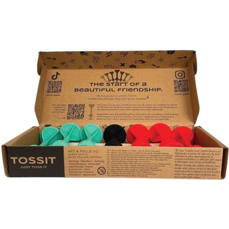 : Rouge - Cyan - Jeu classique - Tossit