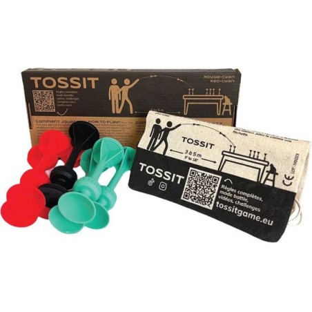 : Rouge - Cyan - Jeu classique - Tossit