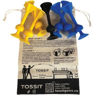 Tossit : Bleu - Jaune - Jeu classique - Gigamic