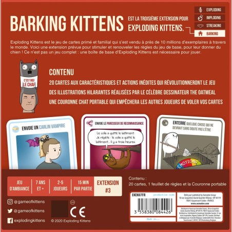 : Barking Kittens - Jeux de société - Exploding Kittens