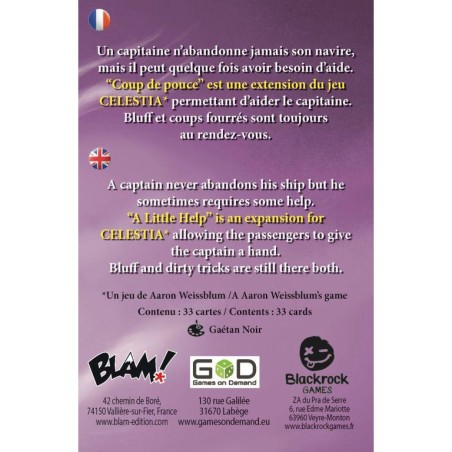 Celestia - Extension Coup de Pouce - Jeu de société - Blam