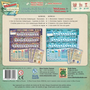 Welcome To : Halloween et Noël - Extension - Jeux de société - Blue Cocker
