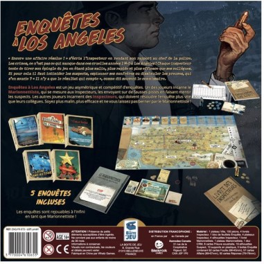 Enquêtes à Los Angeles - Jeux de société - La Boite de Jeu
