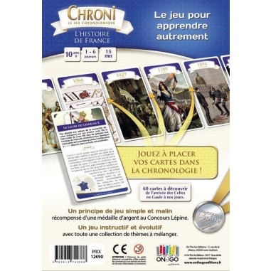 Chroni - L'Histoire de France - Jeu de société - On the Go Editions