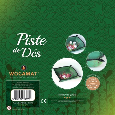Piste de dés Collector en tissus - Accessoire de jeu - Wogamat