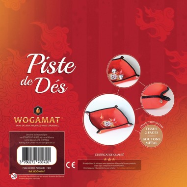 Piste de dés Collector en tissus - Accessoire de jeu - Wogamat