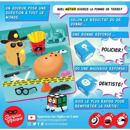 C'est pas Faux - Patates & Ninas - Jeu d'AmbianceEsprit Jeu - Scorpion Masqué