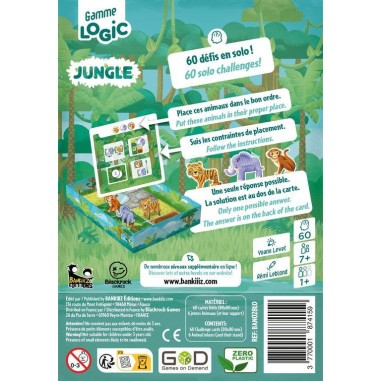 Gamme Logic - Jungle - Bankiiiz Editions - Jeux de société - Blackrock Games