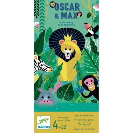 Jeu Oscar & Max - Jeu de chance et de mémoire - Djeco