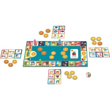 Jeu P'tit Market - Jeu de parcours et d'achat - Djeco