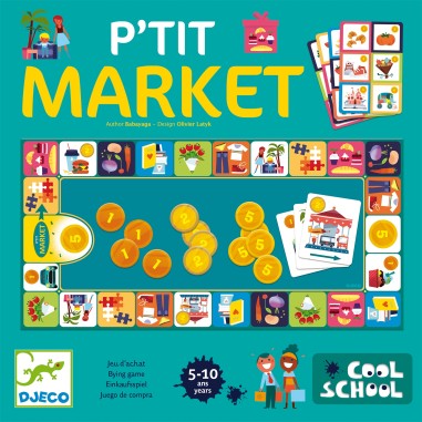 Jeu P'tit Market - Jeu de parcours et d'achat - Djeco
