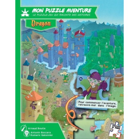 Dragon - Mon Puzzle Aventure - Jeu Enfants dès 5 ans - Game Flow