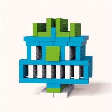 Mini box 40 briques bateau jeu de construction - Bioblo