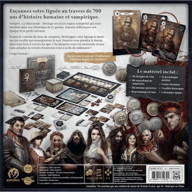Vampire La Mascarade : Héritage - Jeu de Société - Don t Panic Games