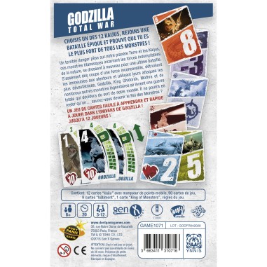 Godzilla Total War - Jeu de Cartes - Don t Panic Games