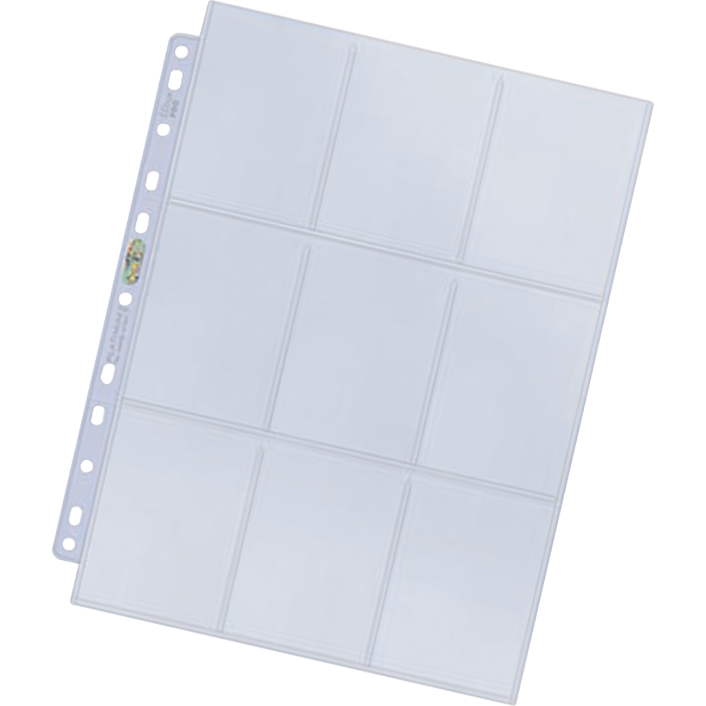 100 Feuilles pour Classeur 9 Pocket Hologram Page : Platinum Ultra Pro