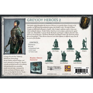 Le Trône de Fer: le Jeu de Figurines - Héros Greyjoy Ii - Jeux de figurines - Cmon
