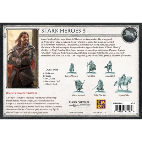 Le Trône de Fer: le Jeu de Figurines - Héros Stark Iii - Jeux de figurines - Cmon Le Trône de Fer: le Jeu de Figurines - Héros Stark Iii - Jeux de figurines - Cmon