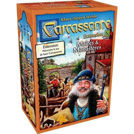 Carcassonne : Maire et Monastères - Extension - Jeux de société - Z-man Games