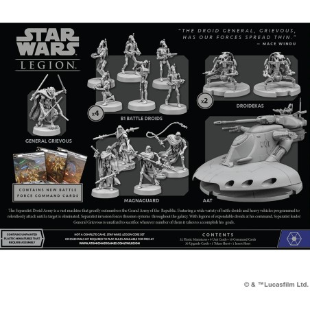 Invasion Séparatiste - Forces Armées - Star Wars Légion - Atomic Mass Games