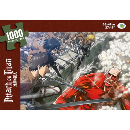 Puzzle - L’Attaque des Titans - 1000 Pièces - Jeux classiques - Level 42