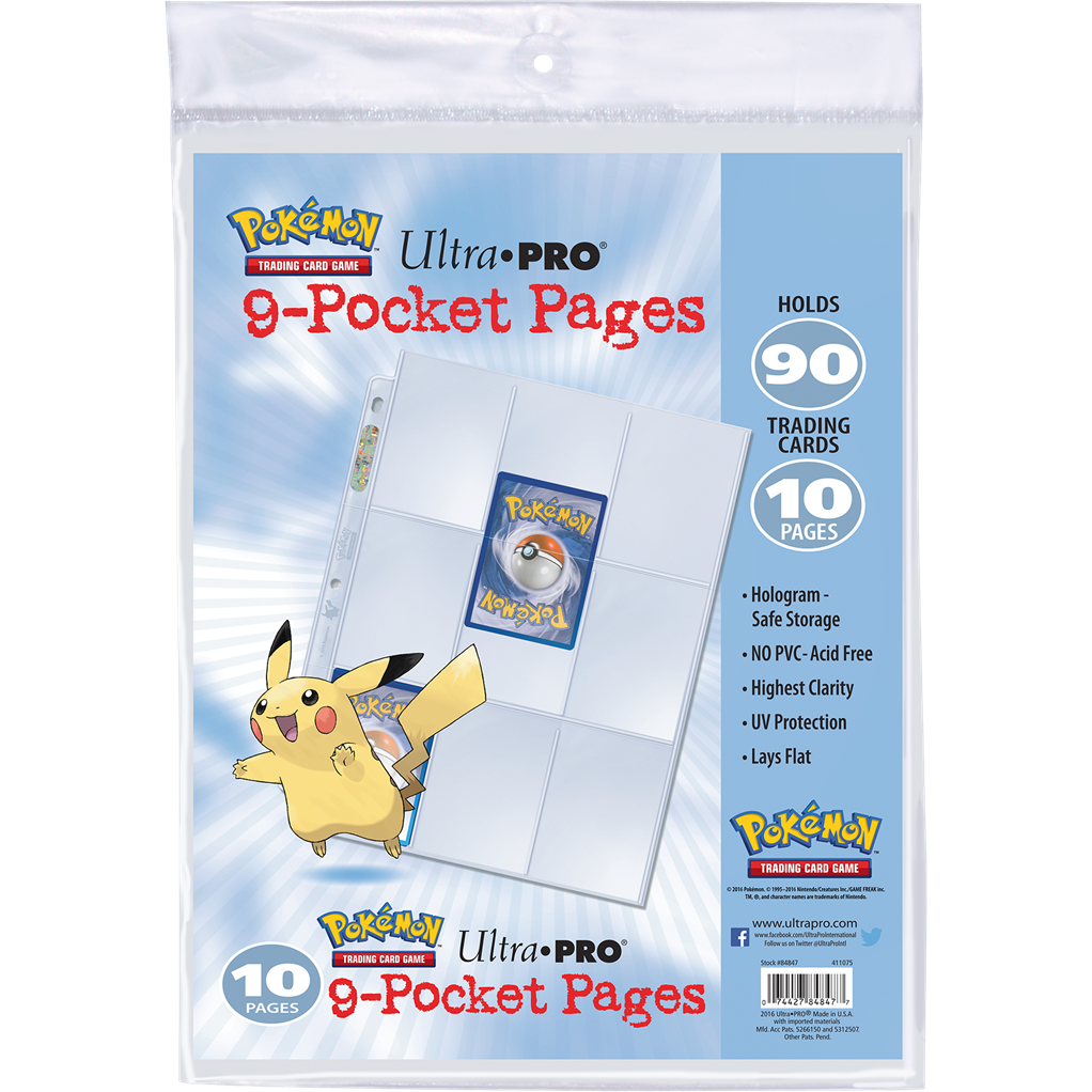 Pokémon : Paquet de 10 feuilles de classeur Ultra Pro