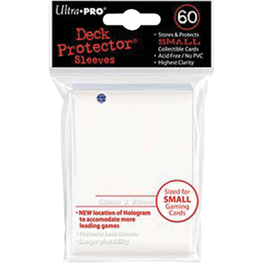 Ultra-pro : 60 Sleeves Japonais blanc - 62x89mm - Ultra Pro